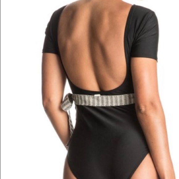 Roxy True Black Poetic Mexic' One-Piece - Picture 2 of 6